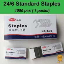 1x1000 pcs, 24/6, Standard Heavy Duty Staples, Refill School Home Office staple