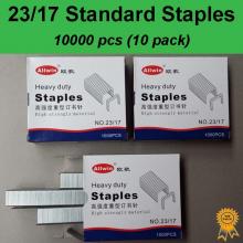 10x1000 pcs, 23/17, Standard Heavy Duty Staples, Refill School Home Office staple