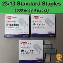 4x1000 pcs, 23/10, Standard Heavy Duty Staples, Refill School Home Office staple
