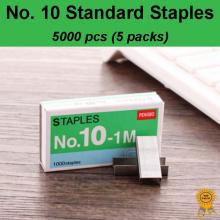 5x1000 pcs No. 10 Standard Heavy Duty Staples, Refill School Home Office staple