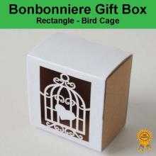 Bonbonniere Bomboniere Candy Gift Boxes - Bird Cage (60x60x38mm)