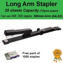 A4 A3 Long Arm Personal Office Stapler 25 sheets Capacity