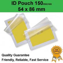 ID Laminating Pouch 54mm x 86mm 150 Micron (pack of 200)