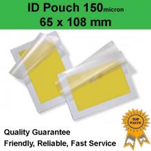 ID Laminating Pouch 65mm x 108mm 150 Micron (pack of 200)