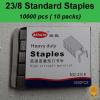 10x1000 pcs, 23/8, Standard Heavy Duty Staples, Refill School Home Office staple