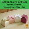 Bonbonniere Bomboniere Candy Gift Boxes - Butterfly (60x60x60mm) Free Postage