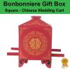 Bonbonniere Bomboniere Candy Gift Boxes - Chinese Wedding Cart (55x55x85mm)