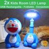 USB Rechargeable Foldable Kids Room LED Desk Lamp Night Lights - Doraemon