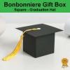 Bonbonniere Bomboniere Candy Gift Boxes - Graduation Cap (60x60x60mm)