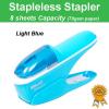 Office Home Stapleless Stapler /paper binder - Blue (Environment Friendly)