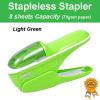 Office Home Stapleless Stapler /paper binder - Green (Environment Friendly)