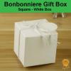 Bonbonniere Bomboniere Candy Gift Boxes - White Box (50x50x50mm)